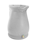 Light Grey Granite 65 Gallon Plastic Urn Rain Barrel with Planter Top - $799.60 CAD
