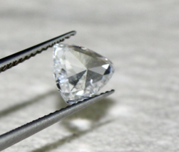 Natural Rose Cut White Diamond Heart Cut 0.87 Carats Loose Diamond Ring Pendant - £1,470.31 GBP