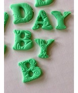 Create your own memory text. Fondant letters for cupcake or cake toppers.  - £0.71 GBP - £7.03 GBP