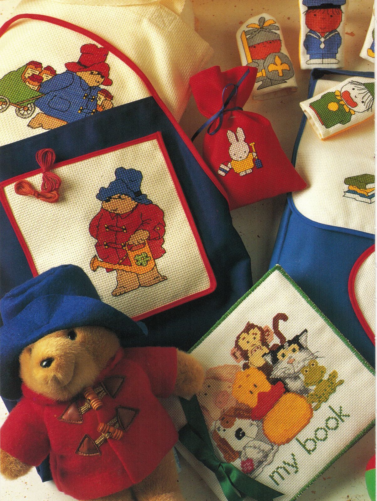 Primary image for Toddler Cross Stitch Paddington Spot Miffy Duck Cloth Book Bag Puppets Patterns