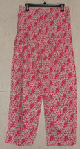 New Womens Vanity Fair Woven Cotton Floral Print Pajama / Lounge Pants Size Xl - £22.02 GBP