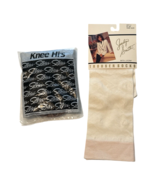 Silkies Knee Hi&#39;s &amp; Jaclyn Smith Trouser Socks Women’s OS Off White Text... - $219.32 MXN