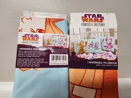 Star Wars Forces of Destiny Pillowcase (2)  Hope  20&quot; x 30&quot;  NIP Jyn &amp; Sabine - $14.84