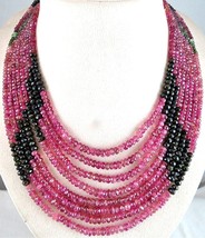 NATURAL MULTI COLOUR TOURMALINE BEADS FACETED ROUND 835 CTS GEMSTONE NEC... - $16,395.31 MXN