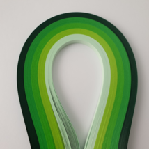 Quilling Paper 5 colors A02 Green Shades Width 1 / 3 / 5 mm, 5 packs - $12.50