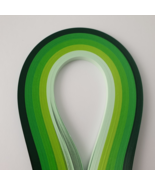 Quilling Paper 5 colors A02 Green Shades Width 1 / 3 / 5 mm, 5 packs - $17.02 CAD