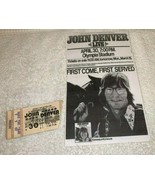 JOHN DENVER 1976 CONCERT TICKET STUB OLYMPIA STADIUM DETROIT MI USA Rock... - £18.15 GBP