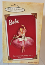 Hallmark Keepsake 2004 Barbie Peppermint Candy Cane Christmas Ornament New Vtg - £9.65 GBP