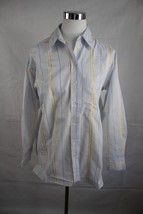 ZARA BASIC Women&#39;s Long Sleeve Button Front Shirt Blouse size S - £13.40 GBP