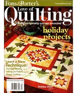 Fons &amp; Porter’s Love of Quilting Nov-Dec 2009, Holiday Cheer Projects &amp; ... - £3.53 GBP