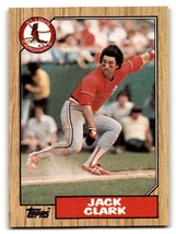 1987 Topps #520 Jack Clark    St. Louis Cardinals Baseball Cards EX/NM ID:61002 - $1.67