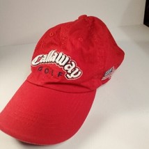 Callaway Golf Hat Red Adjustable USA Flag America Dad Cap Baseball - £9.70 GBP
