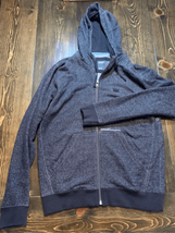 OAKLEY Medium Performance Hoodie-Grey/Full Zip Pockets EUC Men’s Sweater - £13.45 GBP