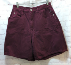 Saddlebred vintage purple maroon high waist Women&#39;s 12 mom jean shorts - $15.58