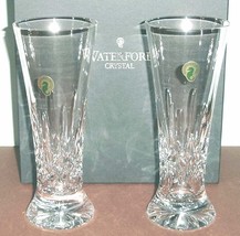 Waterford Crystal Lismore Pilsner Beer Set of 2 Glasses 8.25&quot;H #142050 New  - £154.98 GBP