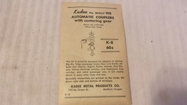 HO Scale Kadee Automatic Couplers with Centering Gear #K-8 BNOS - £12.06 GBP