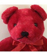 Vintage Circus Circus Red Tinsel Plush Bear 46cm Tall - £26.72 GBP