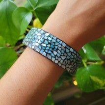 Vintage Abalone Mosaic Bohemian Bracelet - £34.78 GBP