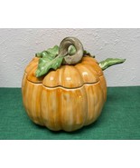 Fitz &amp; Floyd VEGETABLE GARDEN Pumpkin Soup Tureen with Ladle - $249.99