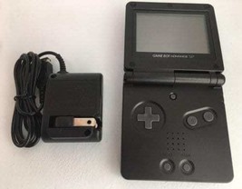 Authentic Nintendo Game Boy Advance SP - Onyx Black - With Charger - Tes... - $125.95