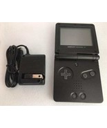 Authentic Nintendo Game Boy Advance SP - Onyx Black - With Charger - Tes... - £98.83 GBP