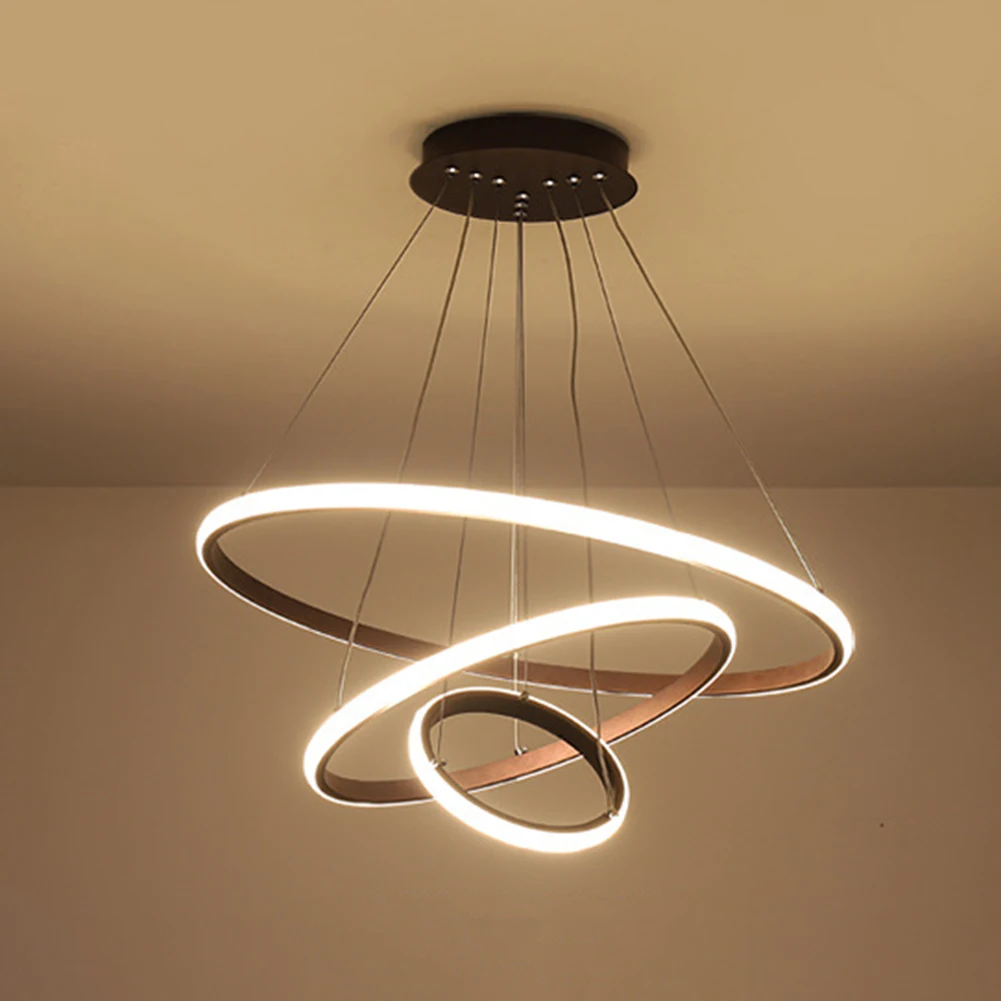 Simple Modern LED Pendant Chandelier Adjustable Indoor Lighting High Bri... - $63.55+