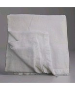 Vintage Beacon Acrylic WPL 1675 Waffle Weave Satin Trim 85&quot; x 88&quot; USA Made - $148.50