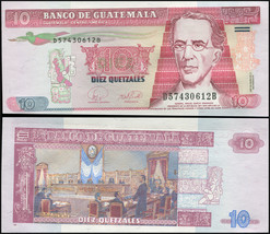 Guatemala. Banknote 10 Quetzales. 2007. Unc. Paper. Cat# P.111b - £3.86 GBP