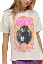 Daydreamer sonny &amp; cher melody fair boyfriend tee top in Stone Vintage - size M - £41.66 GBP