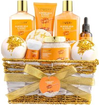 Almond Milk &amp; Honey Beauty &amp; Personal Set Deluxe 10 Piece Gift Basket self Care - £42.26 GBP