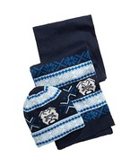 MSRP $50 Club Room Men&#39;s Bulldog Hat &amp; Scarf Set Blue Navy - $11.68 CAD