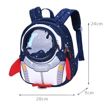 Weysfor New 3D Astronauts Rocket Kids Backpack Anti-lost School Bags Waterproof  - £34.34 GBP