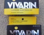 (2) Boxes Vivarin Caffeine Alertness Aid 40 Tablets--FREE SHIPPING! - £11.83 GBP