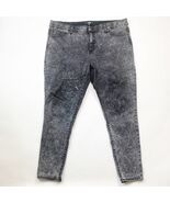 LuLaRoe Womens Jeans Size 40 Black Charcoal Acid Wash High-Rise Skinny D... - $25.35