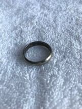 925 ?  solid band silver ring Vintage  tarnish clean Vintage size 9 - £30.26 GBP