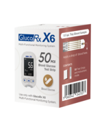 GlucoRx X6 Glucose Test Strips (50) - $56.25 CAD
