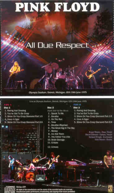Pink Floyd - All Due Respect ( 3 CD SET ) ( and 50 similar items