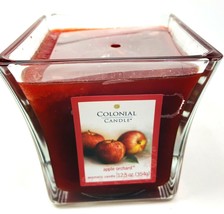 Colonial Candle Retired 12.5 oz Apple Orchard Red Scented Jar 1 Wick - £11.53 GBP