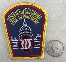 Vtg District Of Columbia Washington DC Fire Department Embroidered Sew O... - £98.32 GBP