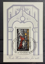 1977 German Block Post Stamp Merry 1977 Christmas For Everyone - $108.88 MXN
