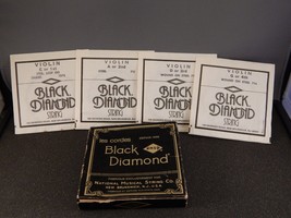 VINTAGE Black Diamond Violin Strings Complete Set - USA - £15.56 GBP