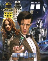 Doctor Who The Doctor &amp; Amy Collage 8 x 10 Glossy Photo Postcard NEW UNUSED #369 - £3.91 GBP