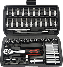 53-Piece 1/4 Inch Socket Wrench Set for Automotive and Home Repairs - $32.71