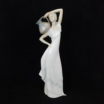 Zaphir Lladro Evita Woman Water Jug Porcelain Figurine Standing Retired ... - $193.50
