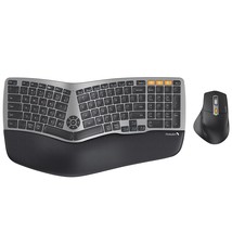 Ergonomic Wireless Keyboard Mouse, Ekm01 Ergo Bluetooth Keyboard And Mouse Combo - £74.89 GBP