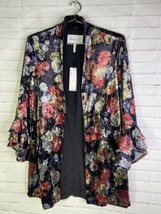 BCBGeneration Floral Shawl Open Cardigan Drape Wrap Boho Womens Juniors Size S - £40.88 GBP