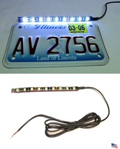 Universal White LED Light Eliminator Motorcycle License Plate Strip Rear Zero - £7.54 GBP