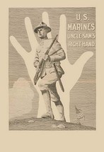 U.S. Marines, Uncle Sam&#39;s right hand by R. McBride - Art Print - £17.57 GBP+