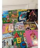 Vintage Book &amp; Record read and listen book lot set of 10 albums Disney 3... - $39.00