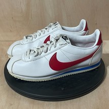Nike Cortez Shoes Sneakers Leather 807471-103 White Red Womens 9 Forrst ... - $46.39